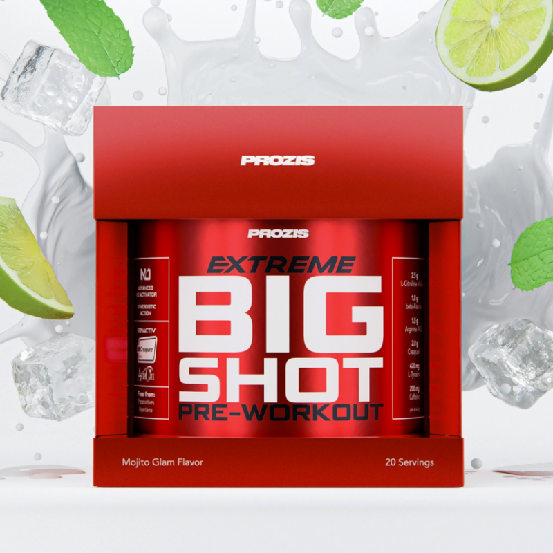 Prime - Nutrition sportive en Nouvelle Calédonie Extreme Big Shot - Pre Workout - Mojito