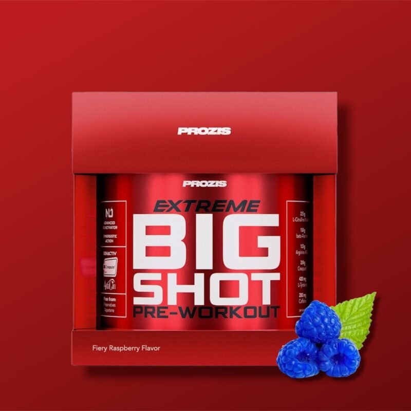 Prime - Nutrition sportive en Nouvelle Calédonie extreme big shot pre workout framboise