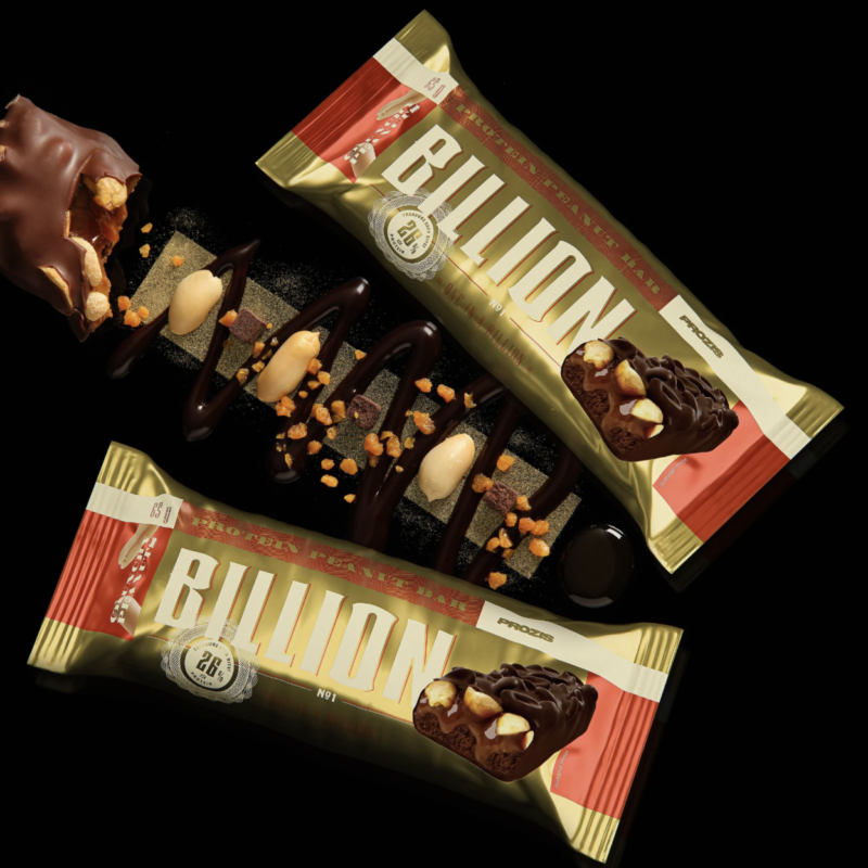 billion barre protéinée cacahouètes & chocolat au lait (unité)