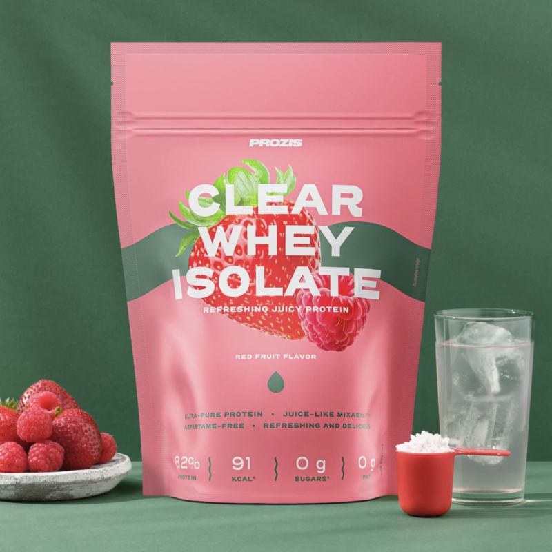 clear whey isolate – fruits rouges – 500g