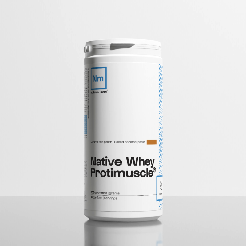 whey native protimuscle® caramel salé pécan 500g