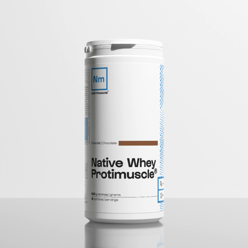 whey native protimuscle® chocolat 500g