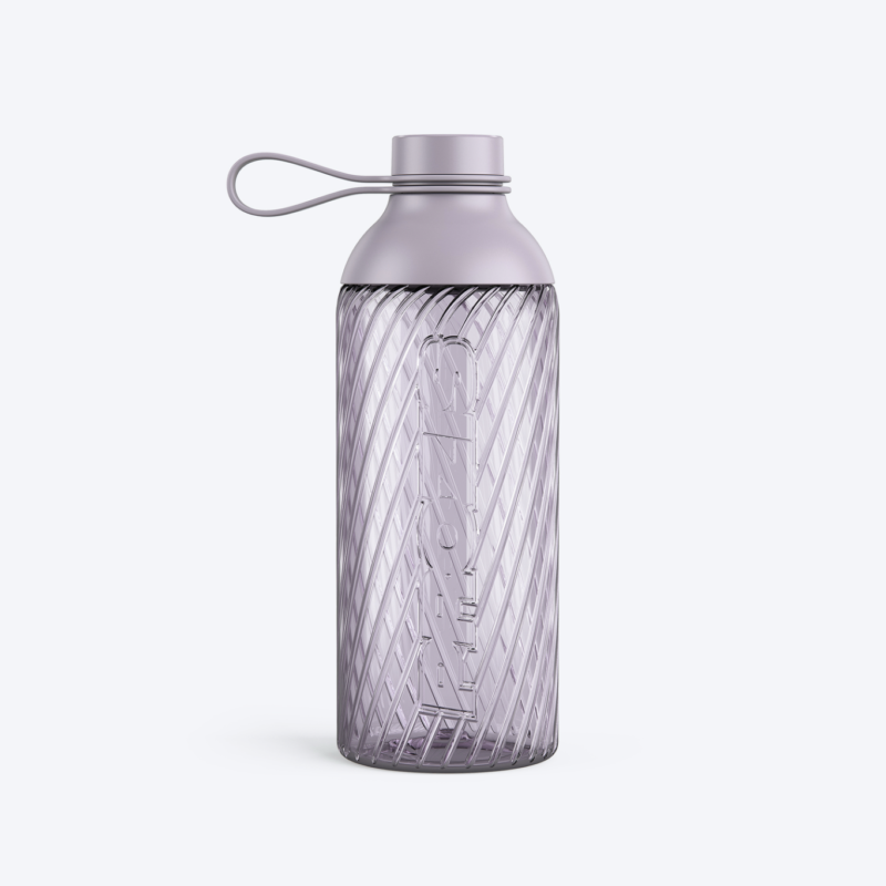 shaker bottle spiral rose 600ml