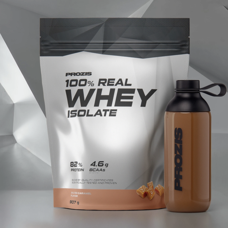 100% real whey isolate caramel & beurre salé 907g