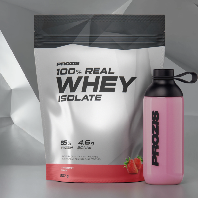 100% real whey isolate fraise 907g